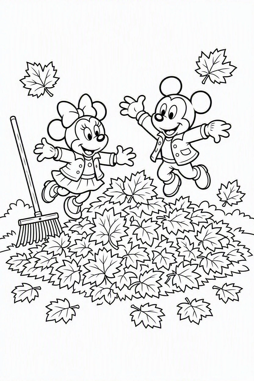 Coloring page Mickey and Minnie (22)
