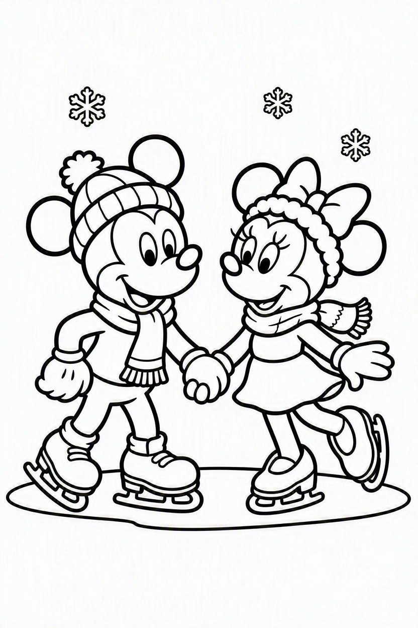 Coloring page Mickey and Minnie (10)