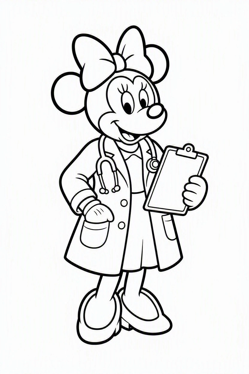 Coloring page Mickey and Minnie (3)