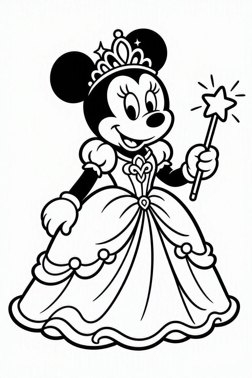 Coloring page Mickey and Minnie (34)