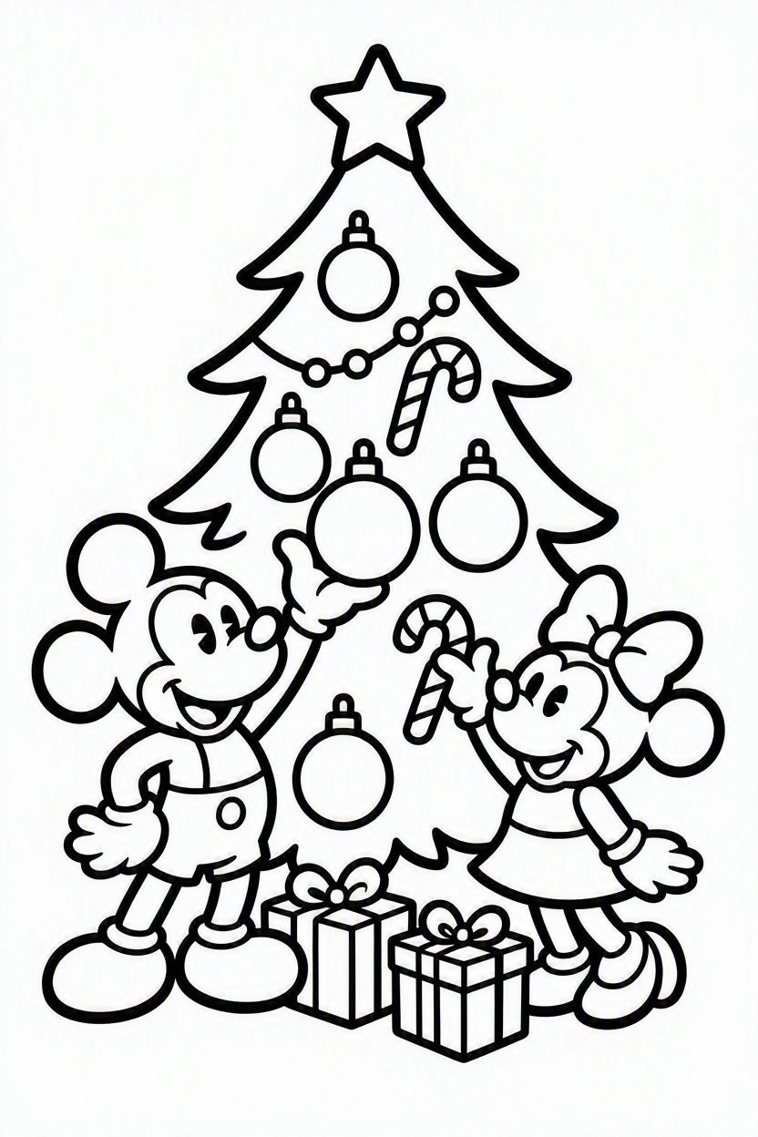 Coloring page Mickey and Minnie (35)