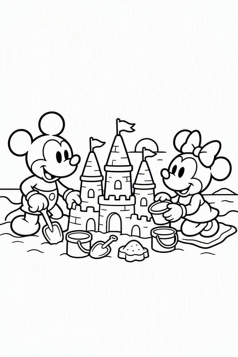 Coloring page Mickey and Minnie (11)