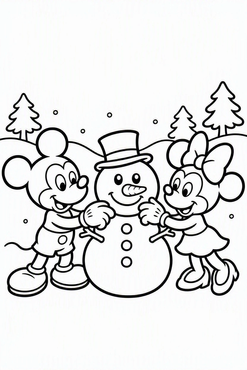 Coloring page Mickey and Minnie (39)
