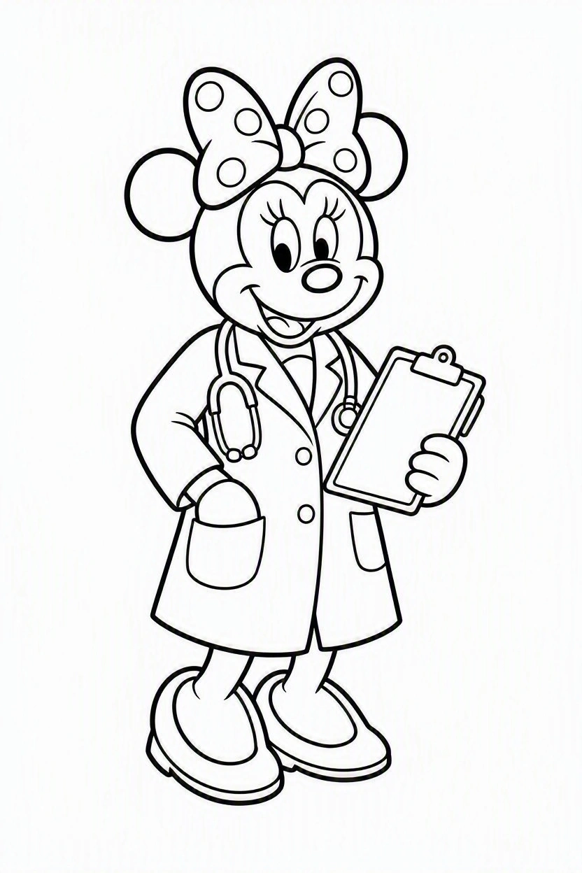 Coloring page Mickey and Minnie (4)