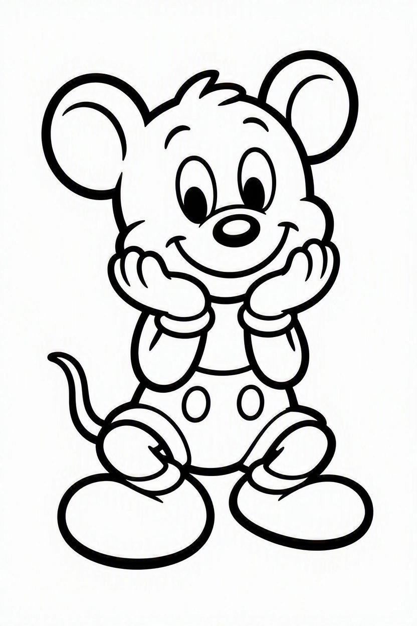Coloring page Mickey and Minnie (45)