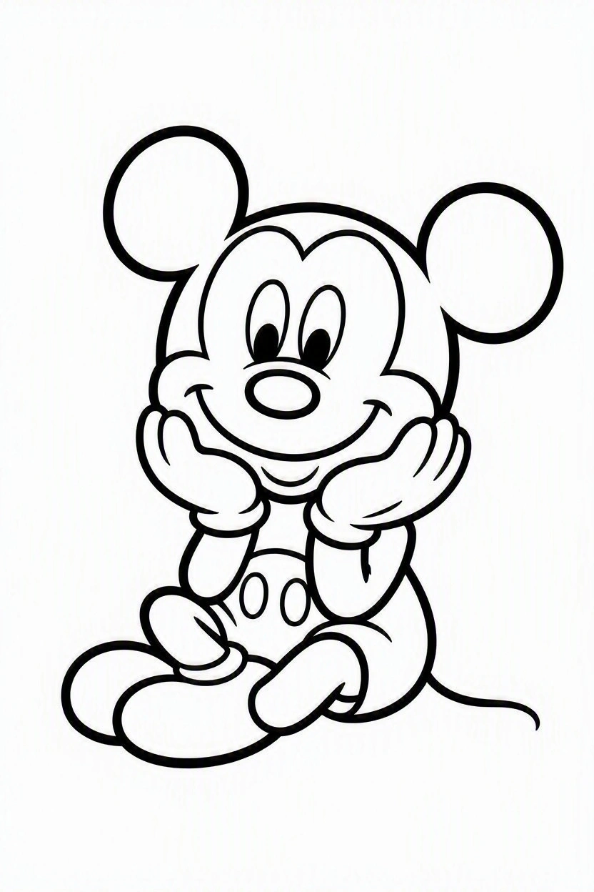 Coloring page Mickey and Minnie (46)