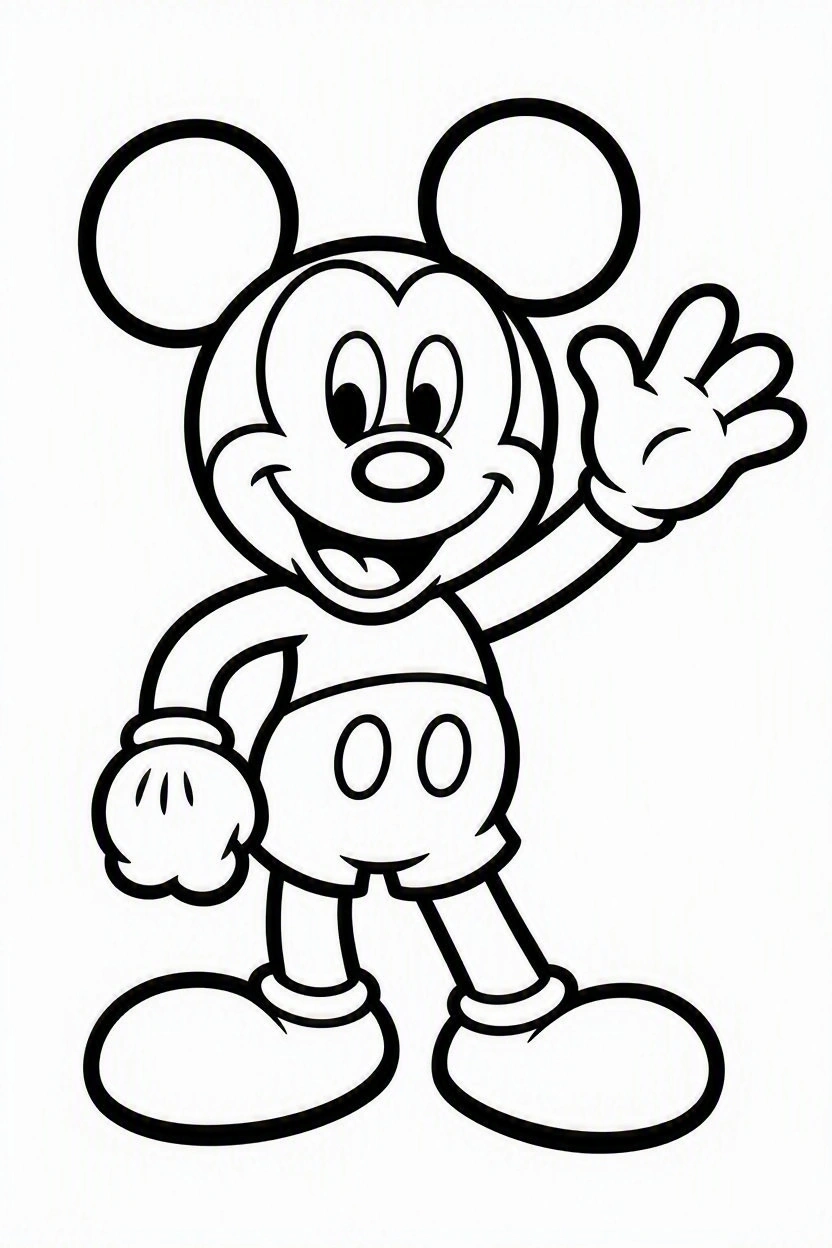 Coloring page Mickey and Minnie (12)