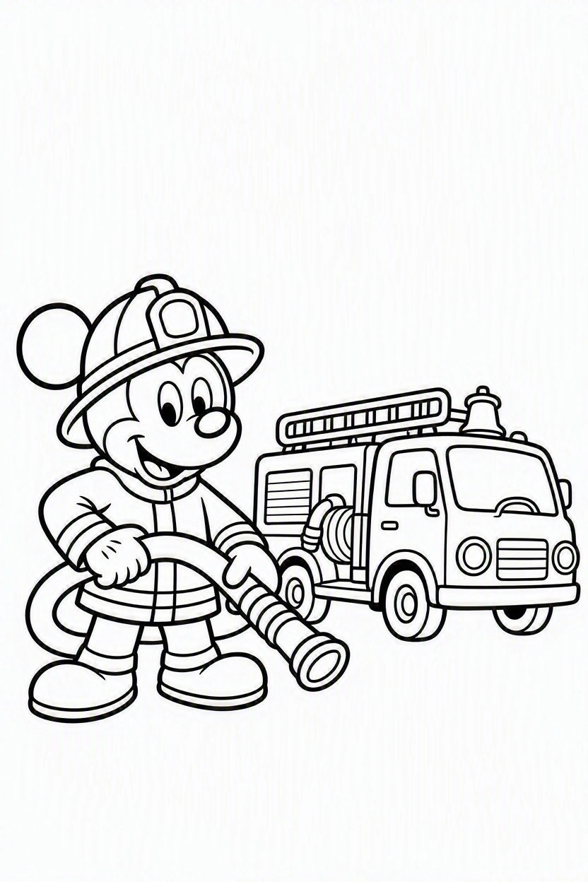 Coloring page Mickey and Minnie (54)