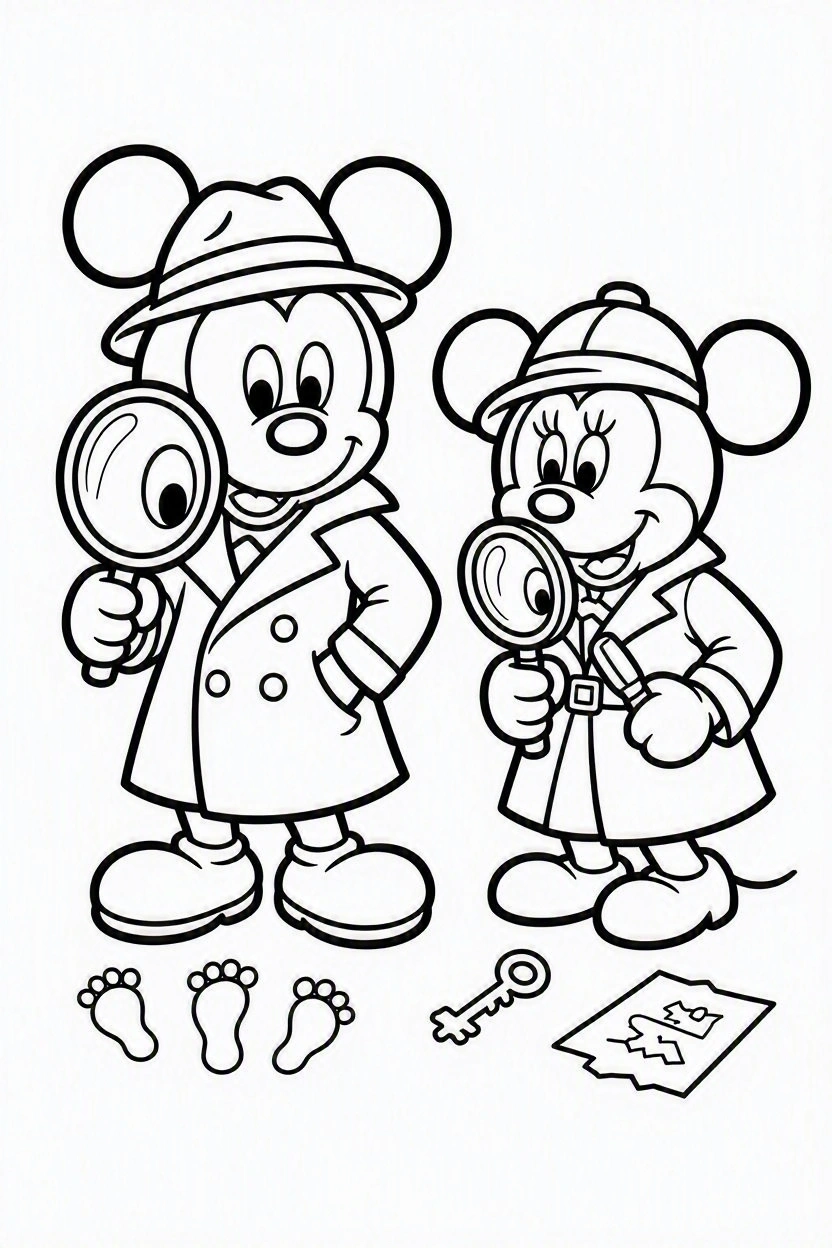 Coloring page Mickey and Minnie (56)