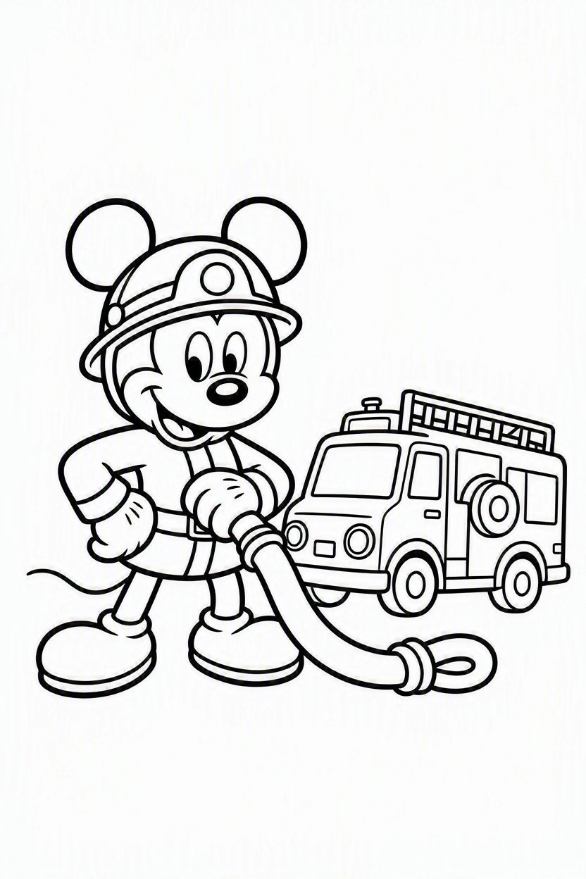 Coloring page Mickey and Minnie (57)