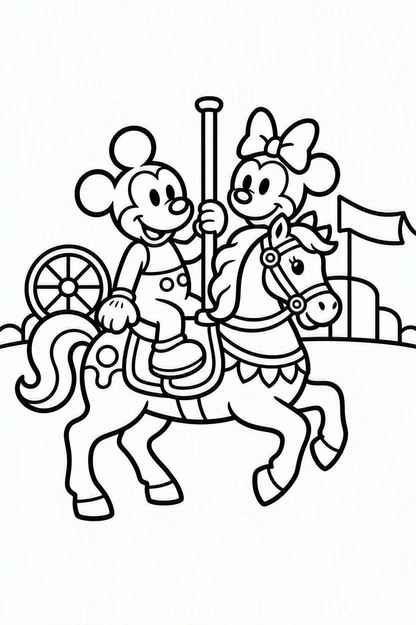 Coloring page Mickey and Minnie (62)