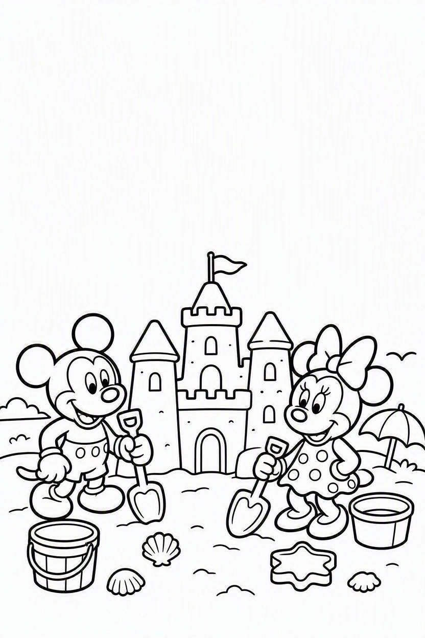 Coloring page Mickey and Minnie (7)