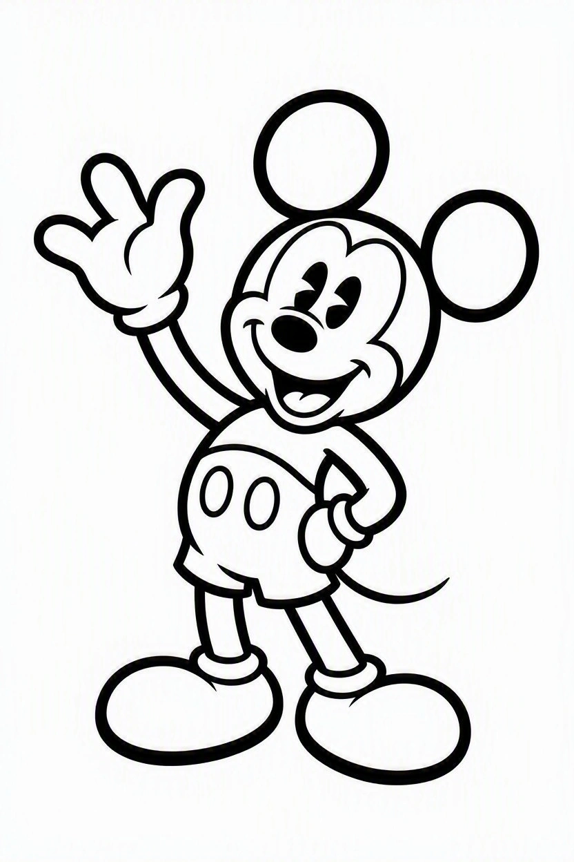 Coloring page Mickey and Minnie (16)