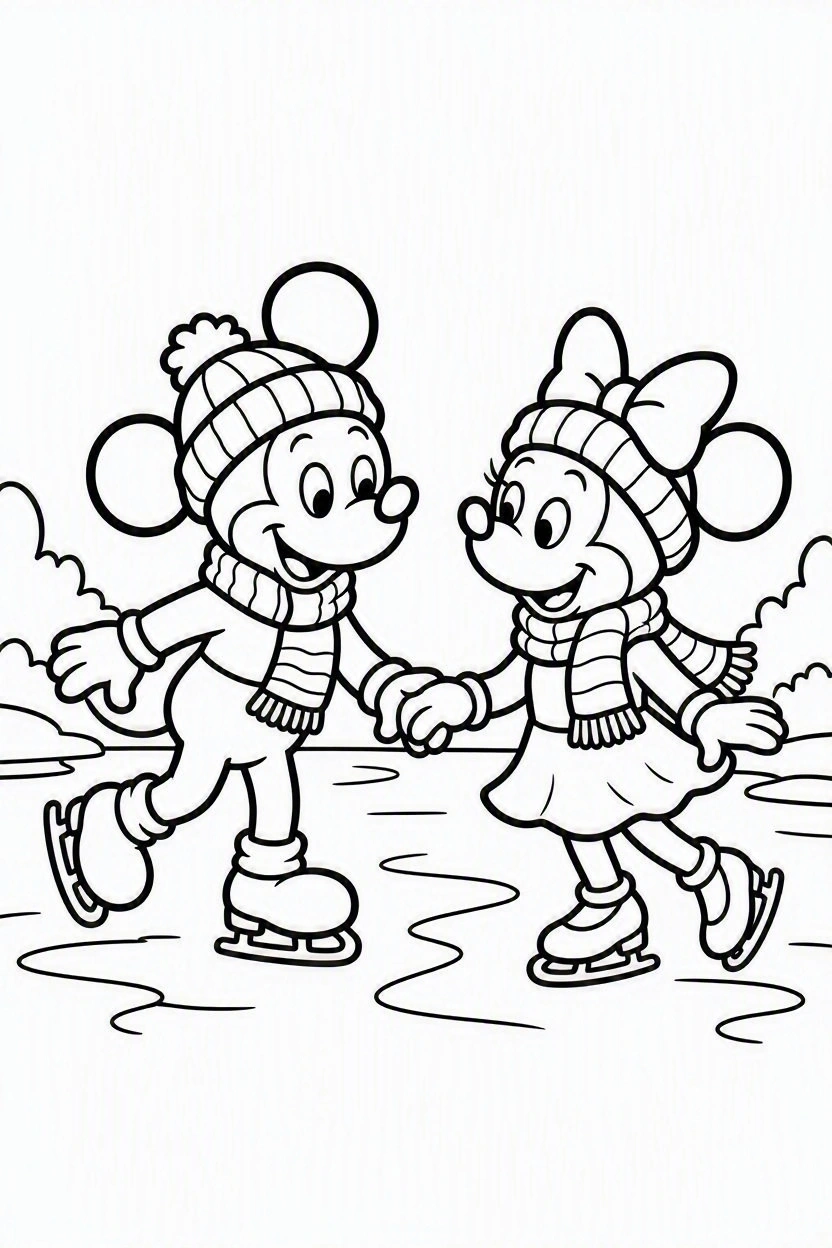 Coloring page Mickey and Minnie (9)