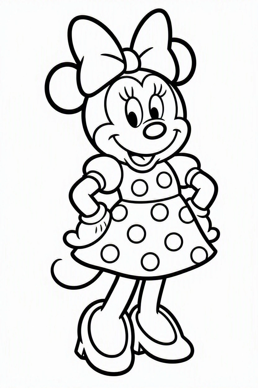 Coloring page Mickey and Minnie (92)