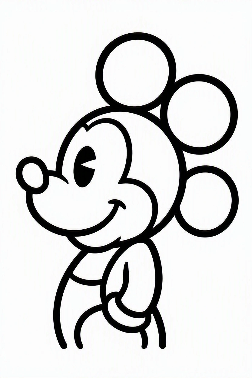 Coloring page Mickey and Minnie (93)