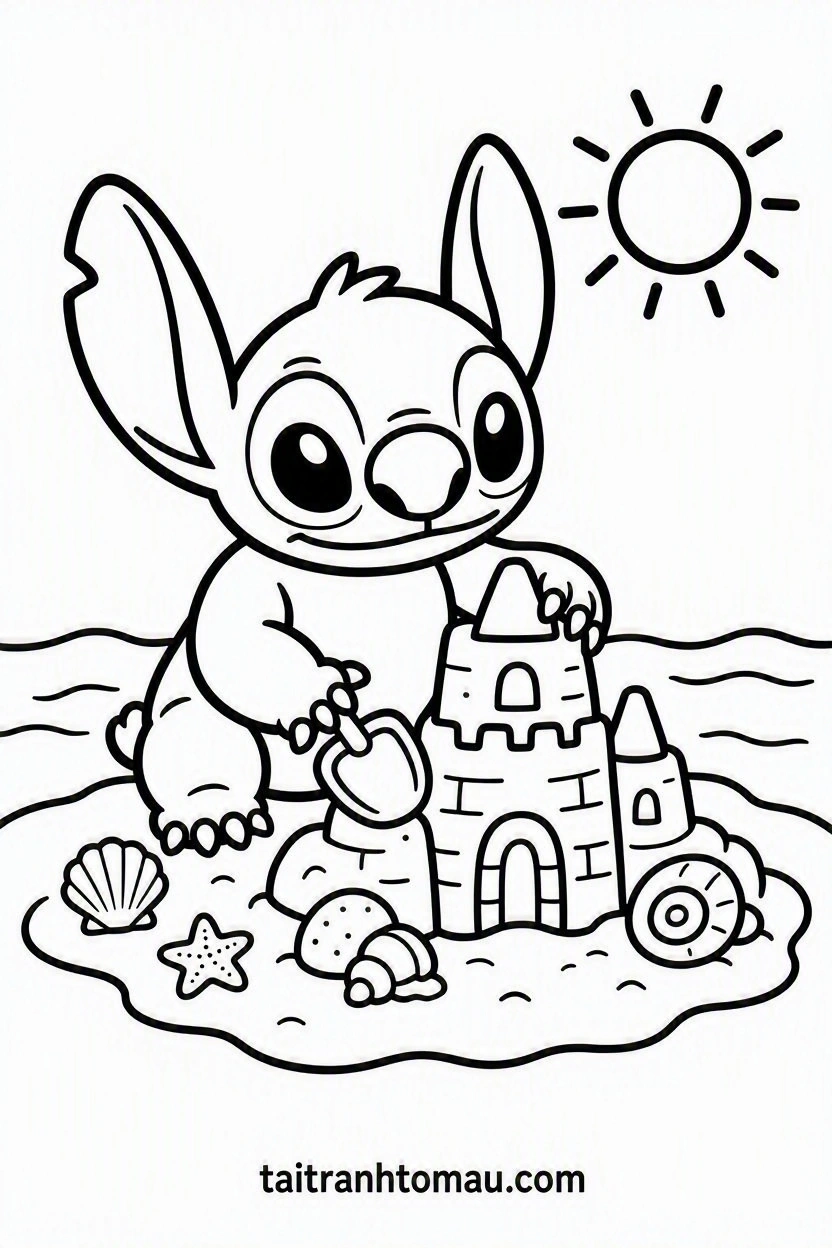 Cute_Stitch_building_a_sandcastle_on_a_sunny_beach_holding_a (2)