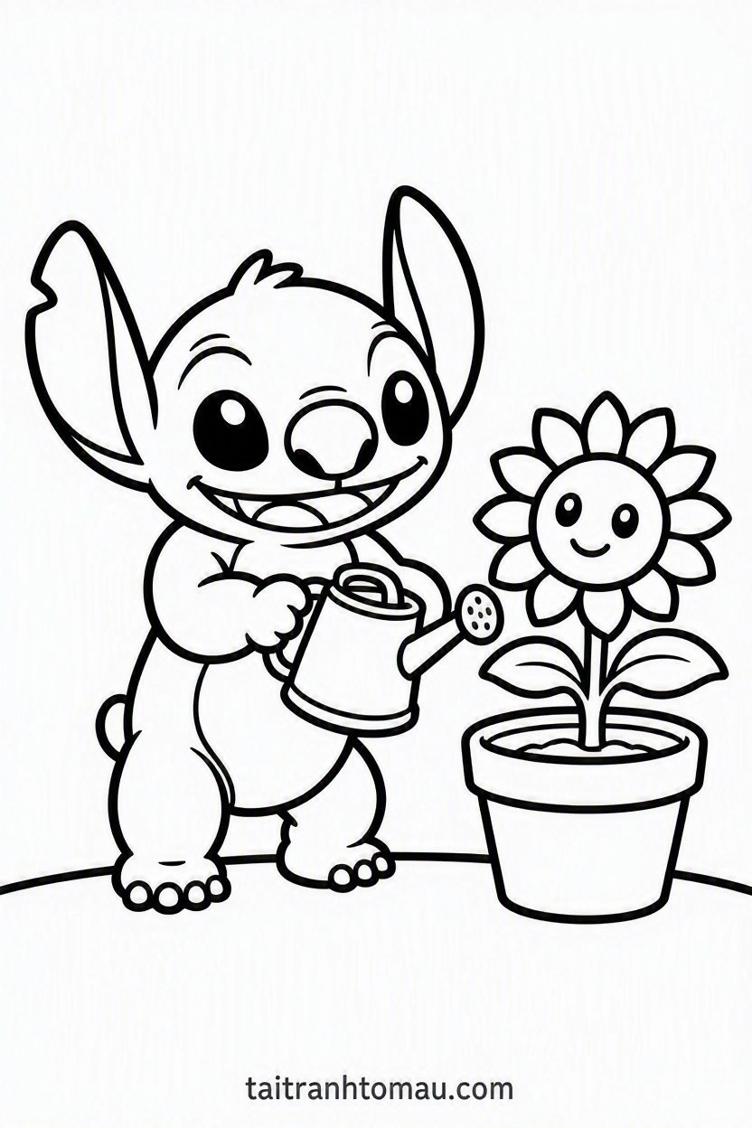 Stitch_watering_a_cute_potted_sunflower_with_a_small_waterin (1)