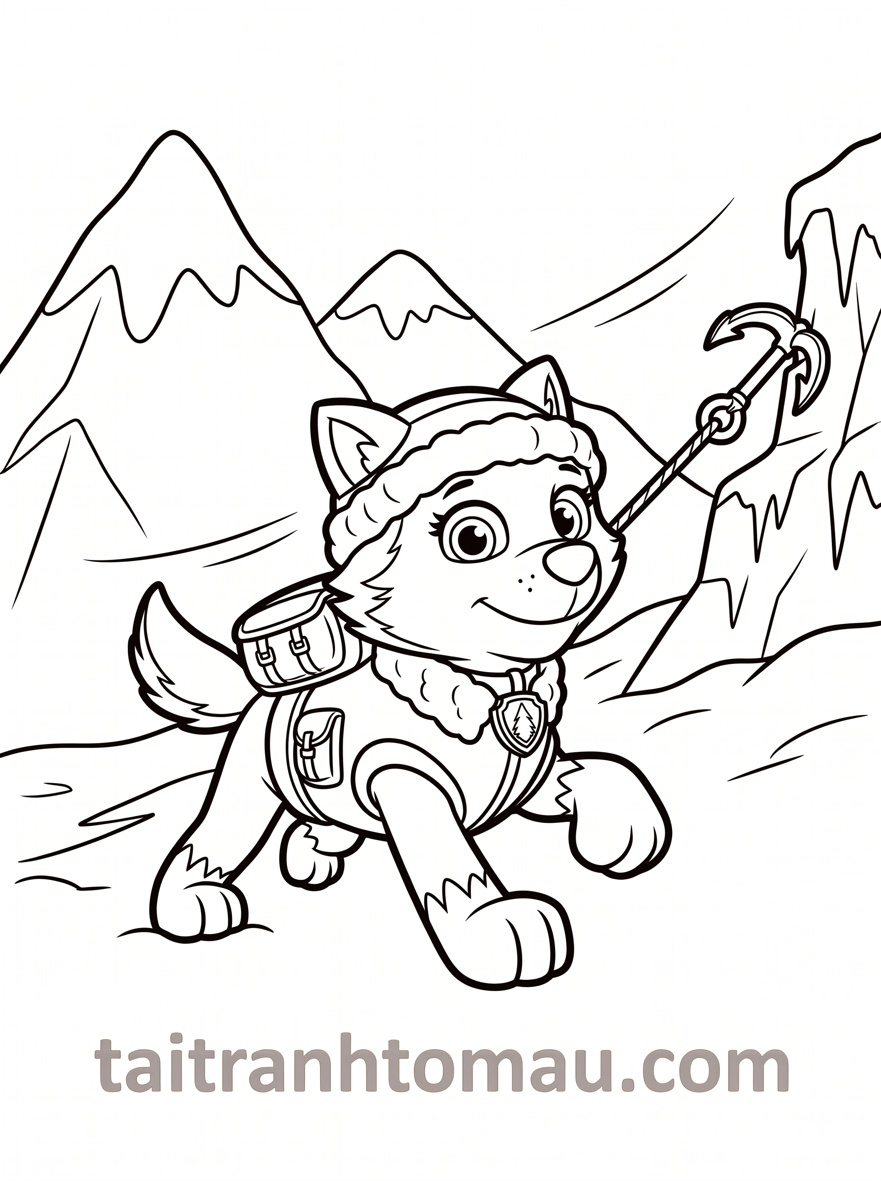 Tranh Tô Màu Đội Chó Cứu Hộ Paw Patrol