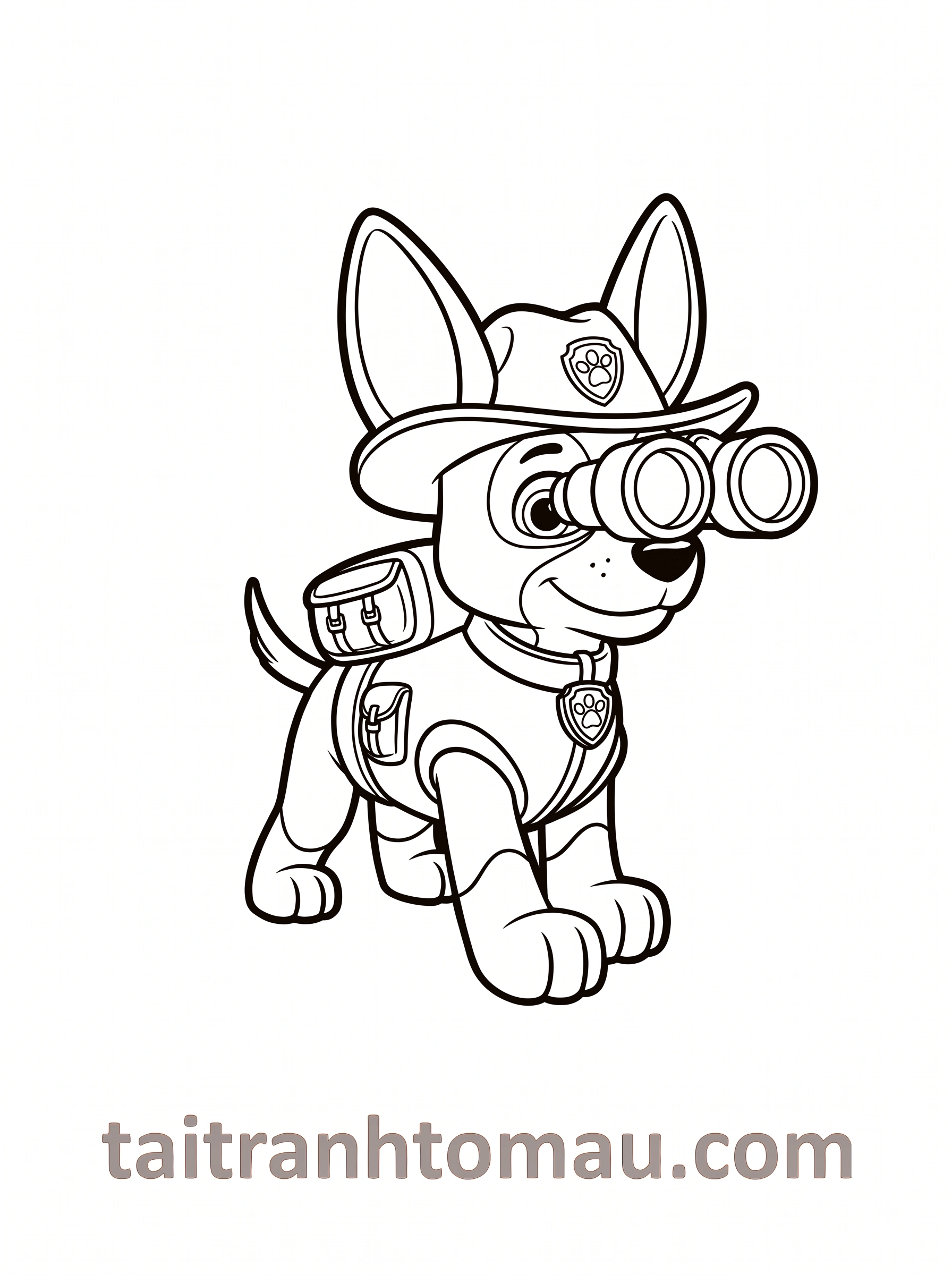 Tranh Tô Màu Đội Chó Cứu Hộ Paw Patrol
