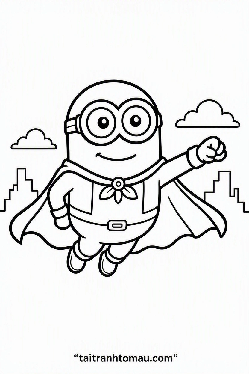 Minion_wearing_a_superhero_cape_and_mask_striking_a_proud_fl