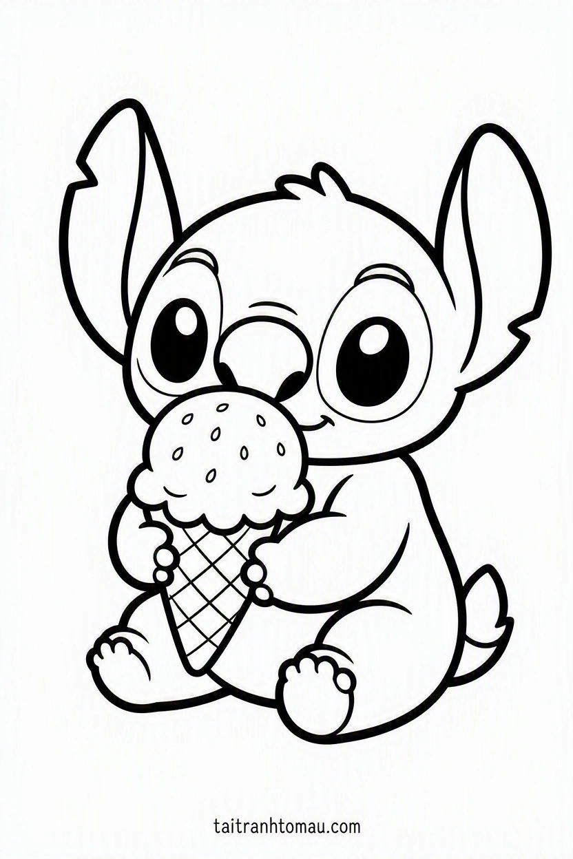 Cute_chibi_Stitch_eating_a_large_strawberry_ice_cream_cone_b