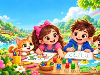 Giới thiệu ứng dụng kid world ứng dụng tô màu, học toán, tập viết cho bé
