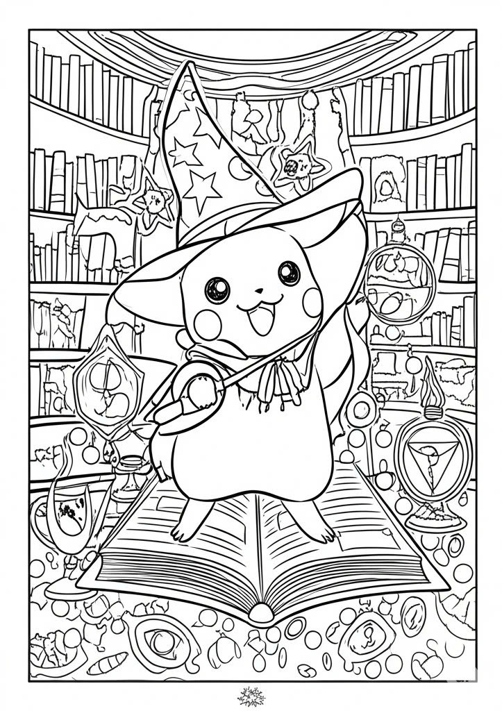 100+ Mẫu Tranh Tô Màu Pokemon Hóa Trang Cho Bé