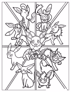 Tranh tô màu Pokemon Pikachu đáng yêu cho bé