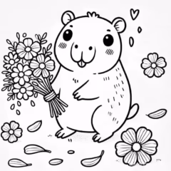 tranh-to-mau-capybara-de-thuong