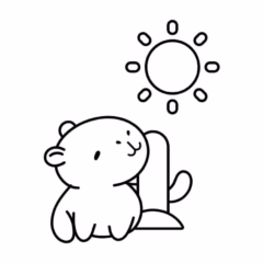 Tô màu chú Capybara dễ thương này để thư giãn ngay!