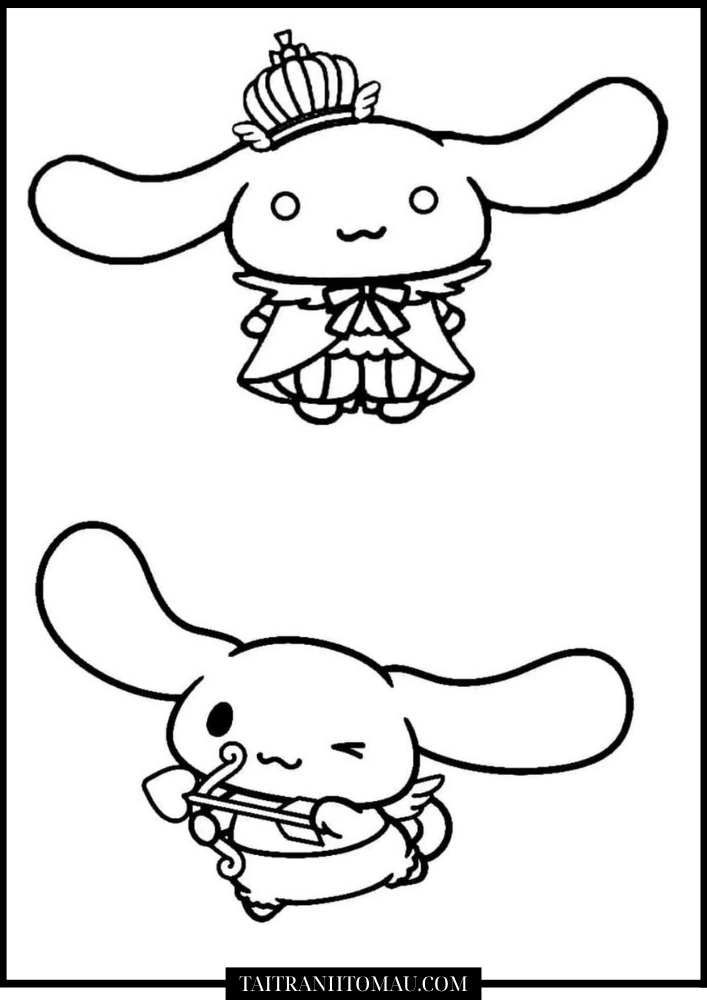 Tải 100+ Tranh Tô Màu Cinnamoroll Cute, Dễ Thương Cho Bé [Miễn Phí PDF A4]