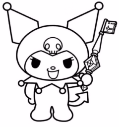 Kuromi đang chờ bé tô màu thật đẹp!