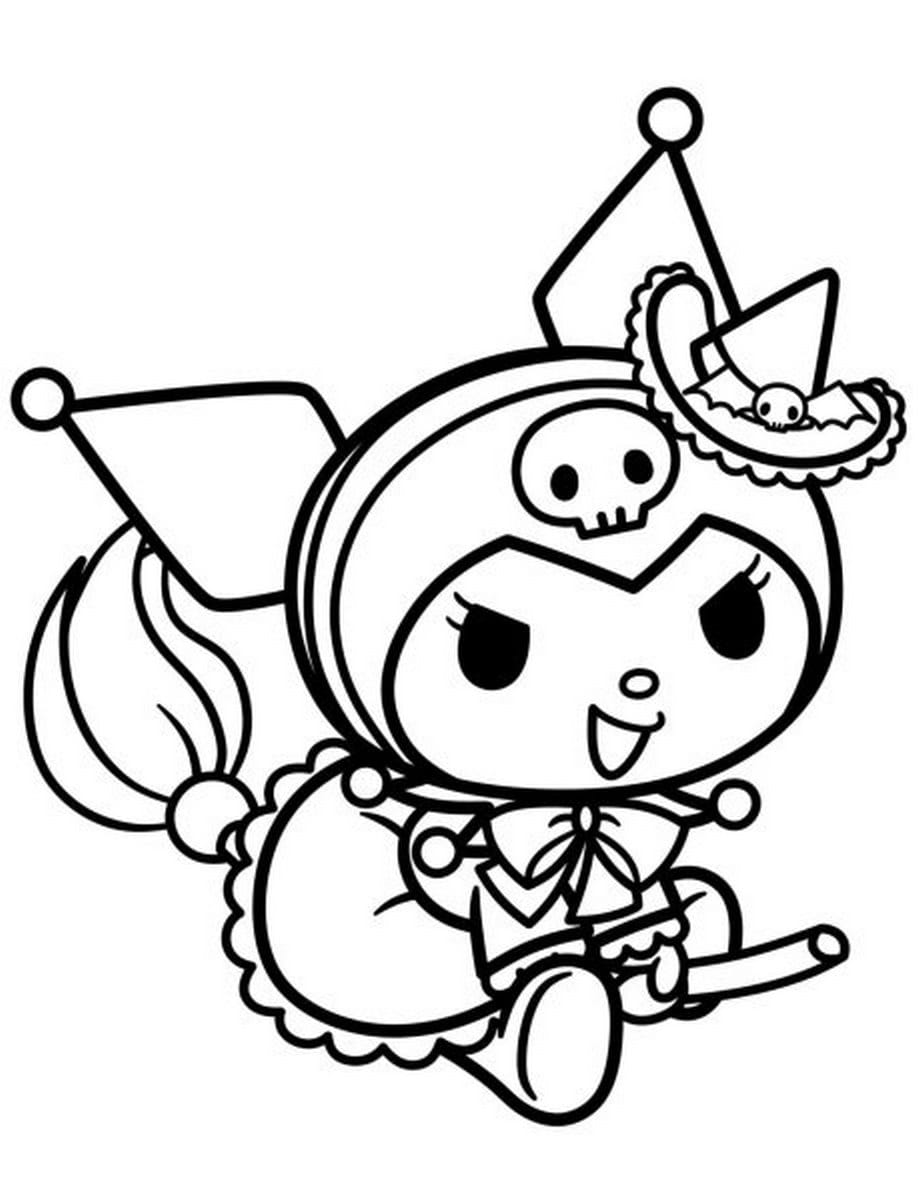 Tải 200+ Tranh Tô Màu Kuromi Cute, Ngầu Miễn Phí cho Bé [PDF A4]
