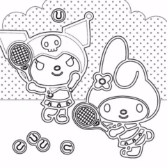 tranh-to-mau-kuromi-dang-yeu