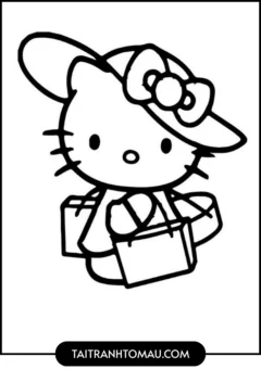 300+ Tranh Tô Màu Hello Kitty Cho Bé – Miễn Phí