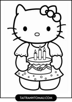 Hello Kitty trong đời sống hằng ngày -Bánh sinh nhật nè