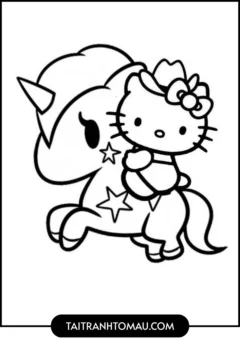 Hello Kitty trong đời sống hằng ngày - Cưỡi Ngựa nè