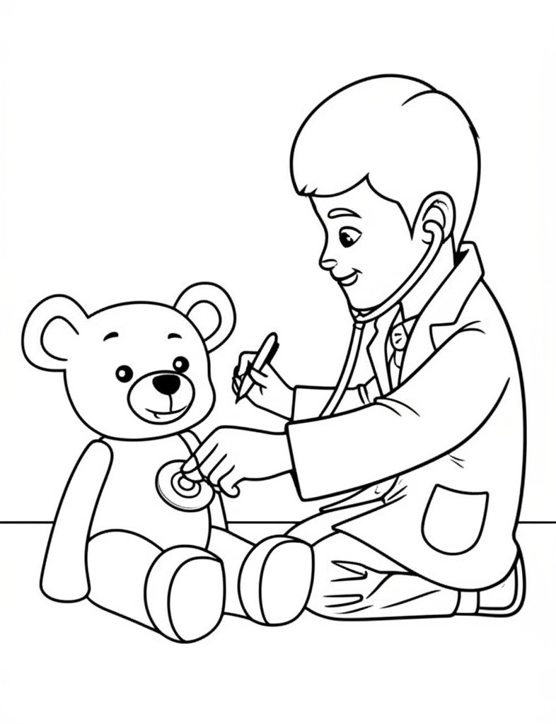 Tranh Tô Màu Bác Sĩ – Giúp Bé Khám Phá Nghề Y Thú Vị 14 Tranh Tô Màu Bác Sĩ – Giúp Bé Khám Phá Nghề Y Thú Vị