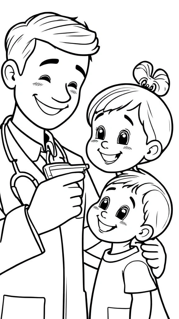 Tranh Tô Màu Bác Sĩ – Giúp Bé Khám Phá Nghề Y Thú Vị 12 Tranh Tô Màu Bác Sĩ – Giúp Bé Khám Phá Nghề Y Thú Vị