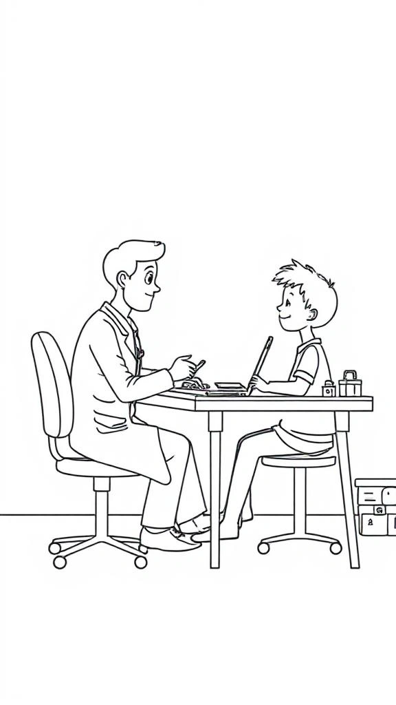 Tranh Tô Màu Bác Sĩ – Giúp Bé Khám Phá Nghề Y Thú Vị 9 Tranh Tô Màu Bác Sĩ – Giúp Bé Khám Phá Nghề Y Thú Vị
