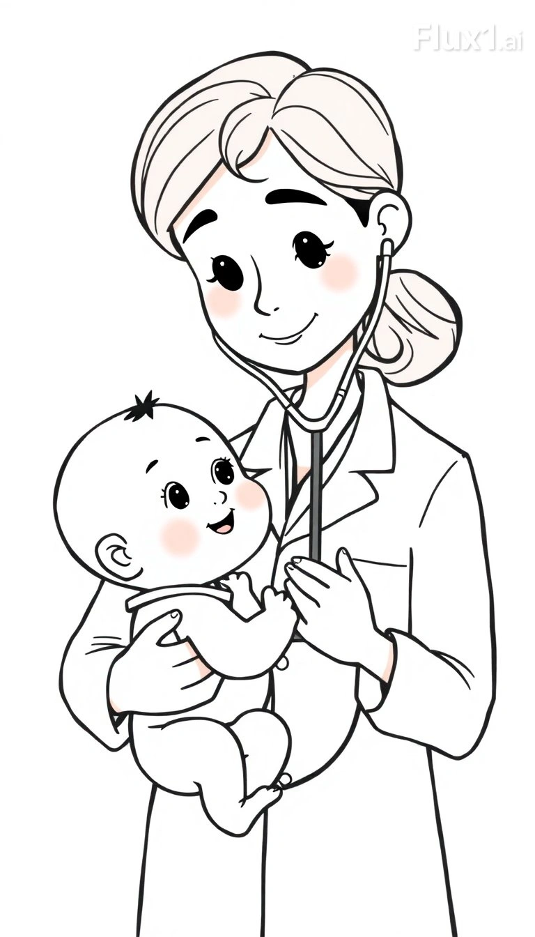 Tranh Tô Màu Bác Sĩ – Giúp Bé Khám Phá Nghề Y Thú Vị 3 Tranh Tô Màu Bác Sĩ – Giúp Bé Khám Phá Nghề Y Thú Vị